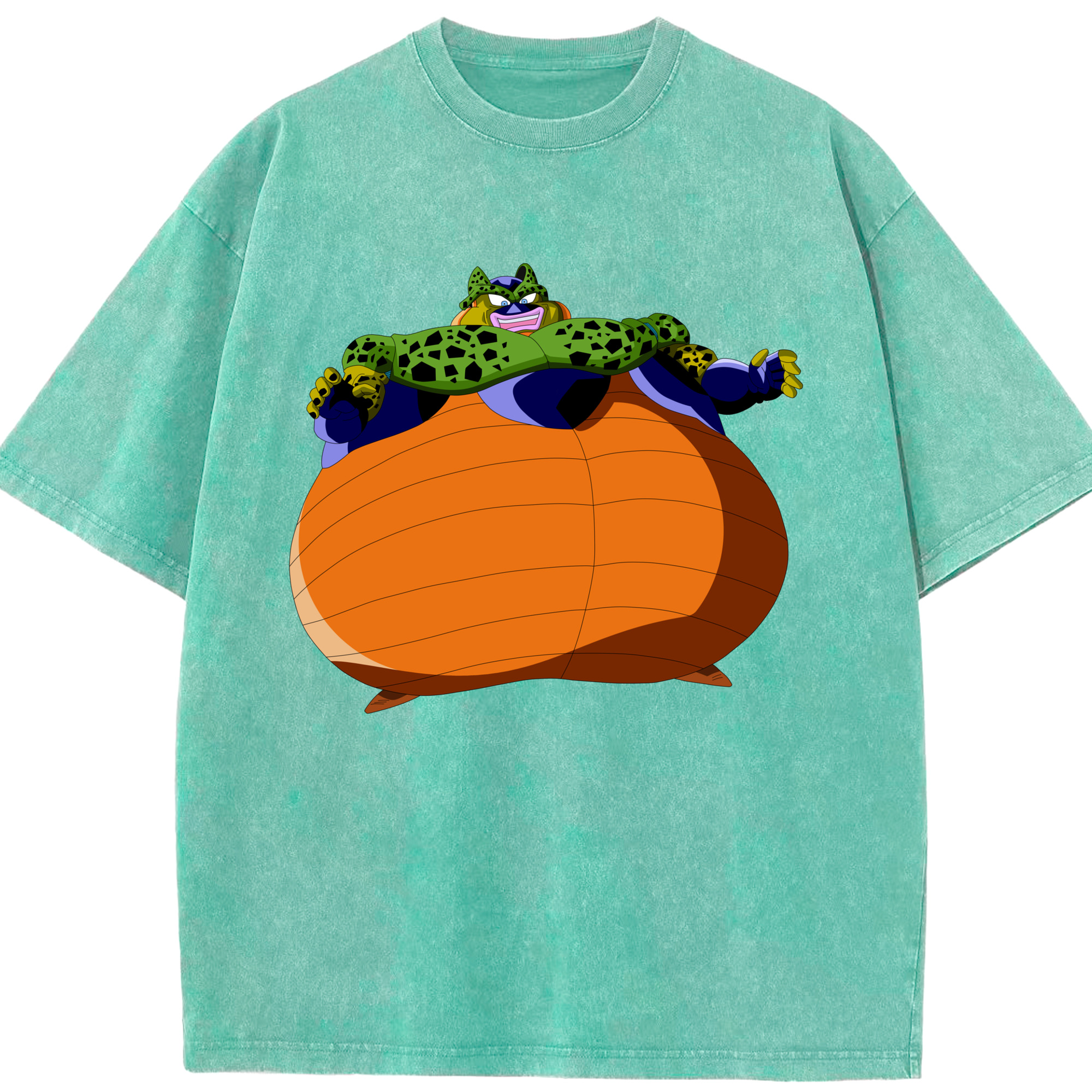 （画像用） ドラゴンボール セル DRAGON BALL Cell 綿100% ヴィンテージ風 半袖Tシャツ（フロントプリント）